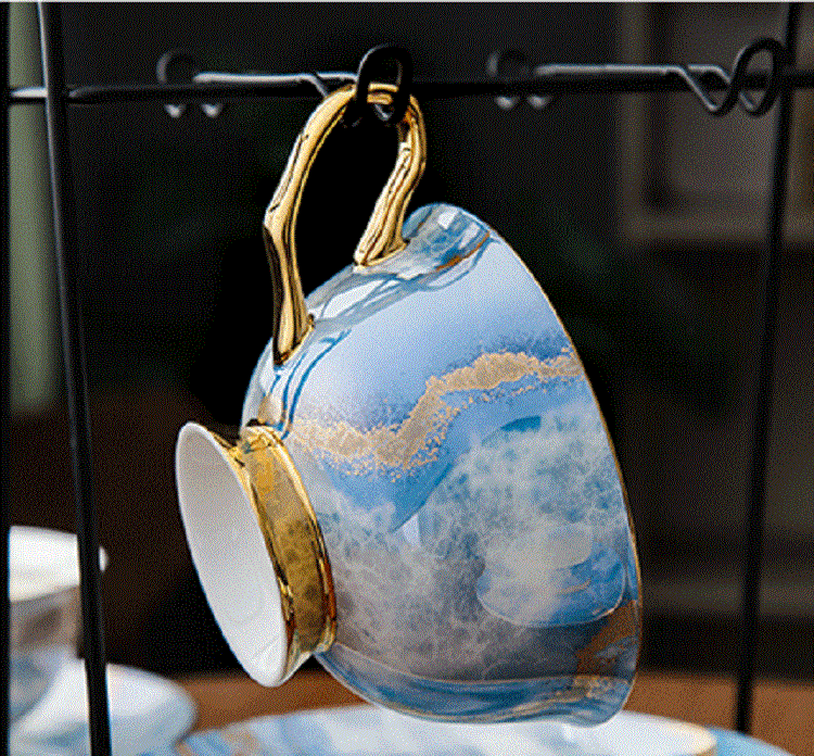 Afternoon tea tea set for home glass flower teapot candle boiling tea stove English afternoon tea set fruit teapot