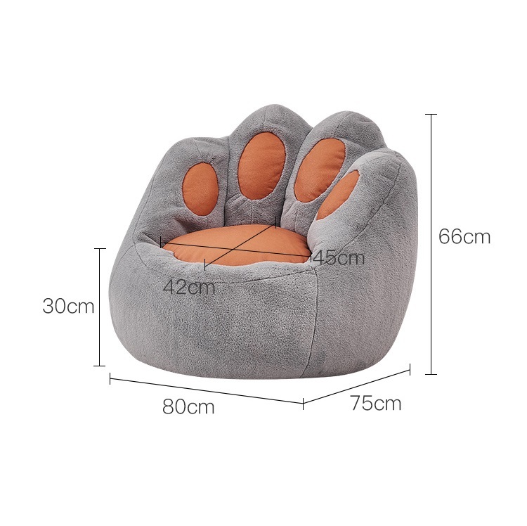 Cat's paw lazy sofa home cute girl bean bag creative bedroom balcony single chair