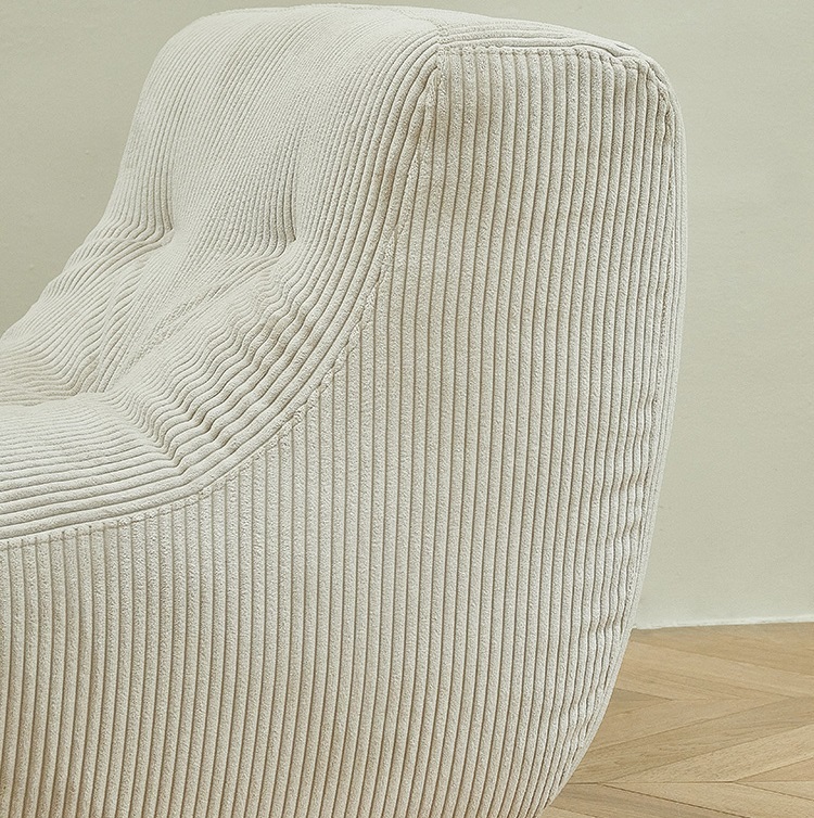 Lazy sofa home single chair Nordic light luxury corduroy living room simple backrest side chair lounge chair