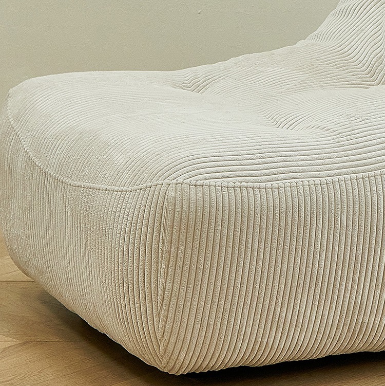 Lazy sofa home single chair Nordic light luxury corduroy living room simple backrest side chair lounge chair