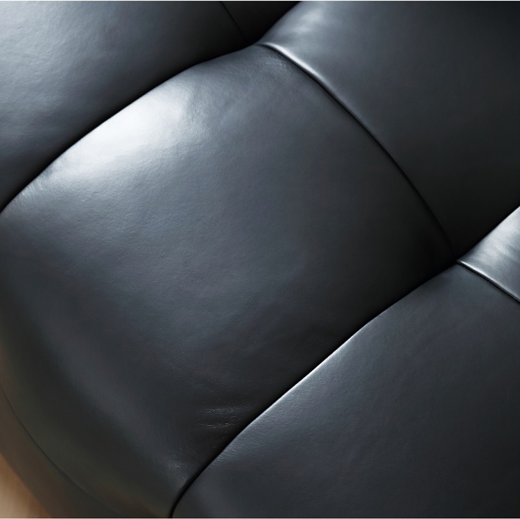 Marshmallow sofa minimalist vintage leather sofa designer small apartment BOBA leather art sofa