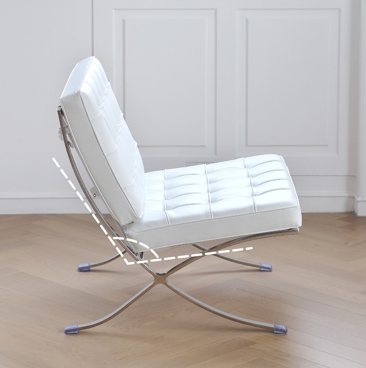 Barcelona Italian single sofa chair designer home living room leisure technology leather lounger