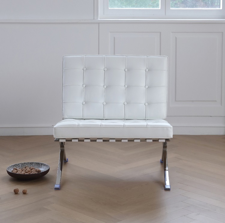 Barcelona Italian single sofa chair designer home living room leisure technology leather lounger