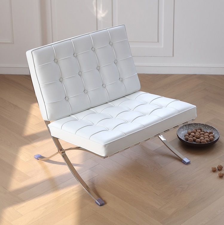 Barcelona Italian single sofa chair designer home living room leisure technology leather lounger