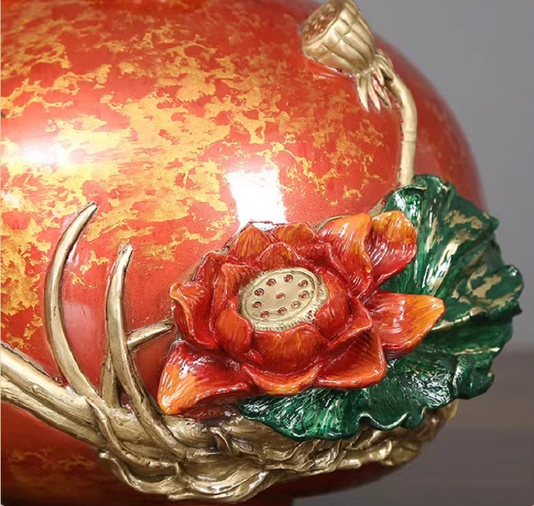 Copper vase Art crafts vase Antique Bronze Copper Chinese cymbidium vase for Home Decoration Unique mystery handmade skills