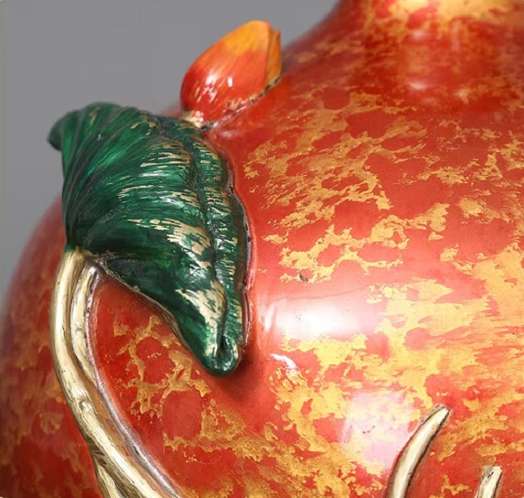 Copper vase Art crafts vase Antique Bronze Copper Chinese cymbidium vase for Home Decoration Unique mystery handmade skills