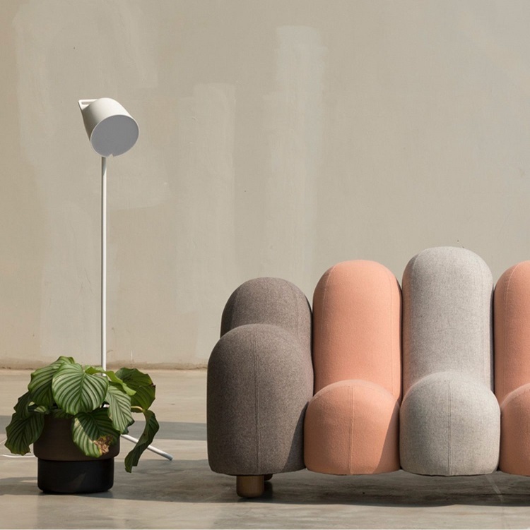 Five-finger double sand art Nordic modern light luxury home bedroom, living room small apartment