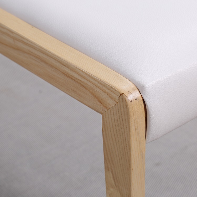 Nordic solid wood bench, large and small home dining chair bench, shoe changing stool, creative designer leather bench