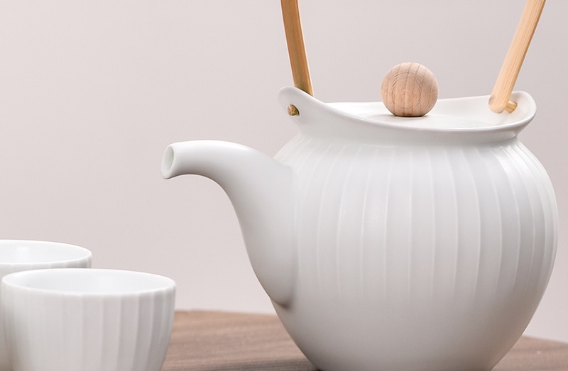 Jingdezhen ceramic handmade tea set for household simple teapot tea cup tea maker