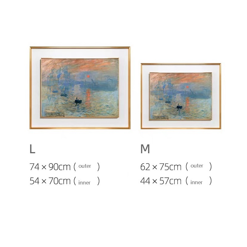 Moneta Impression Sunrise museum-level ultra-clear replica prints, European-style living room oil paintings, wall paintings
