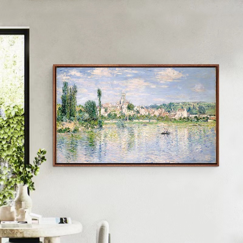 Monet Wittney's summer museum-quality replica print, living room decoration painting, sofa background wall painting