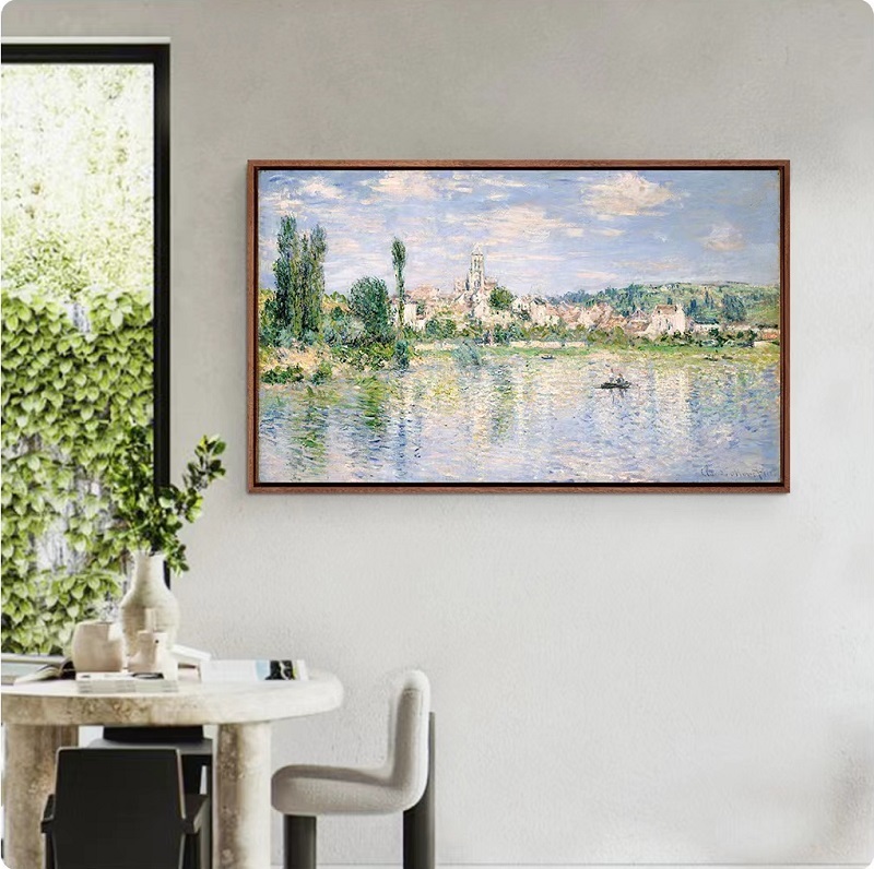 Monet Wittney's summer museum-quality replica print, living room decoration painting, sofa background wall painting