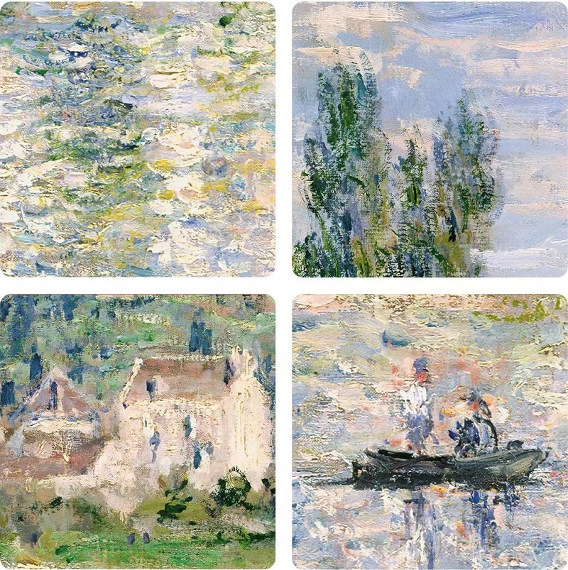 Monet Wittney's summer museum-quality replica print, living room decoration painting, sofa background wall painting