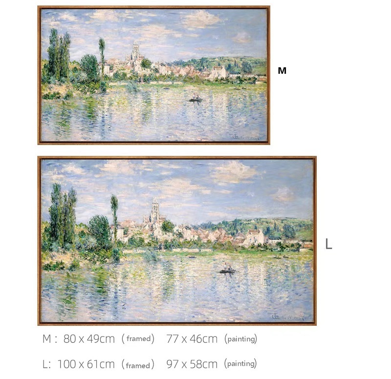 Monet Wittney's summer museum-quality replica print, living room decoration painting, sofa background wall painting