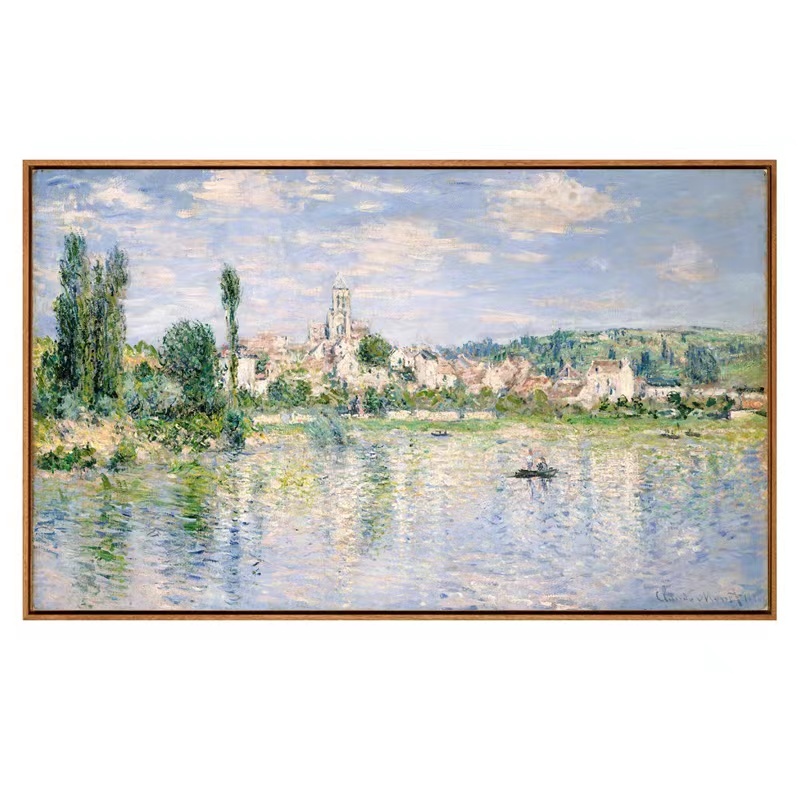 Monet Wittney's summer museum-quality replica print, living room decoration painting, sofa background wall painting
