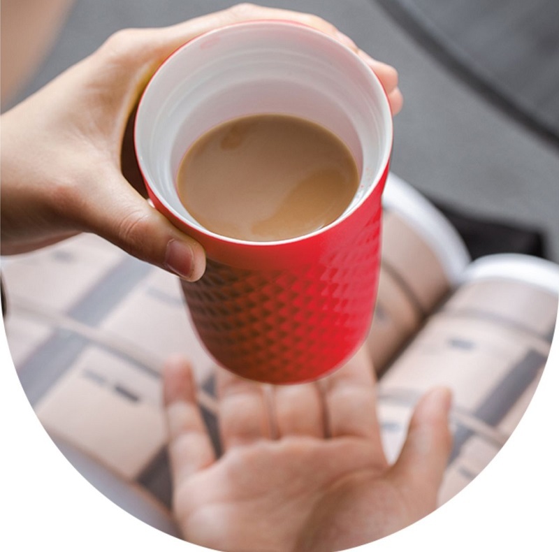 Mug Ceramic double glaze thermos cup portable simple casual water cup tea office gifts