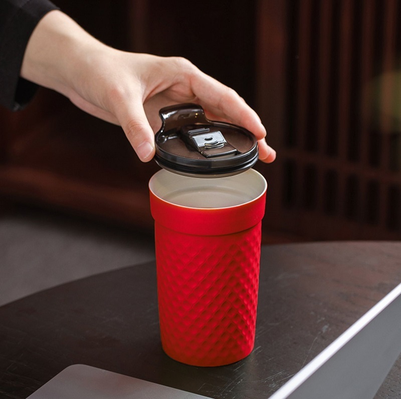 Mug Ceramic double glaze thermos cup portable simple casual water cup tea office gifts