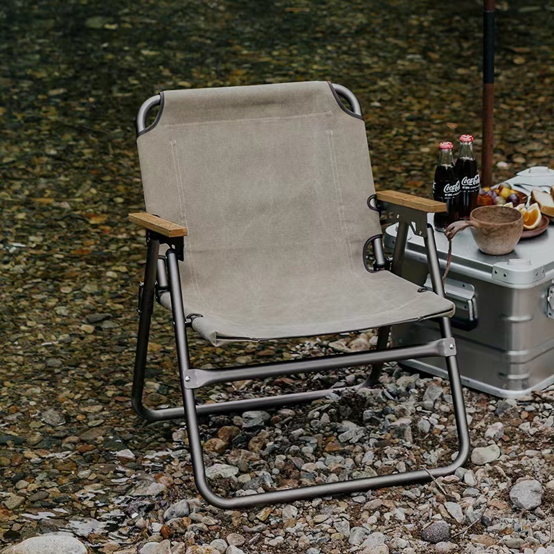 Outdoor ultra-light aluminum alloy folding chair folding stool portable camping chair Kermit chair