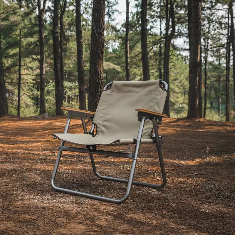 Outdoor ultra-light aluminum alloy folding chair folding stool portable camping chair Kermit chair