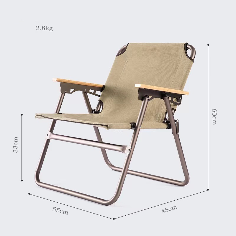 Outdoor ultra-light aluminum alloy folding chair folding stool portable camping chair Kermit chair