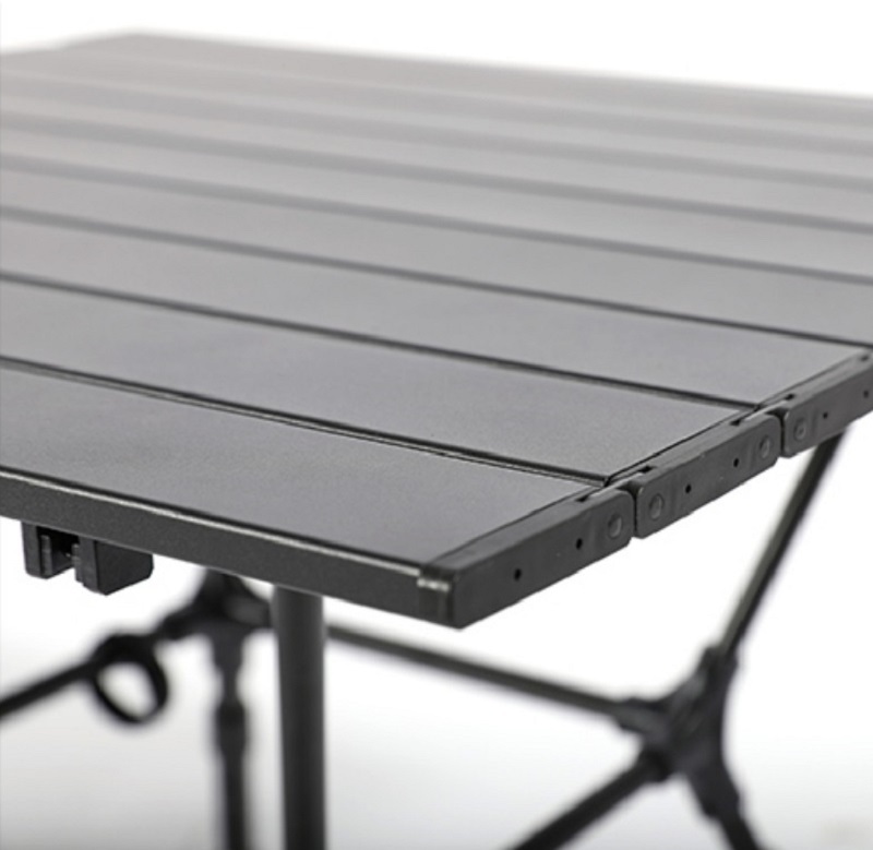 Blackened aluminum alloy square table outdoor camping folding table portable table lightweight picnic camping egg roll table