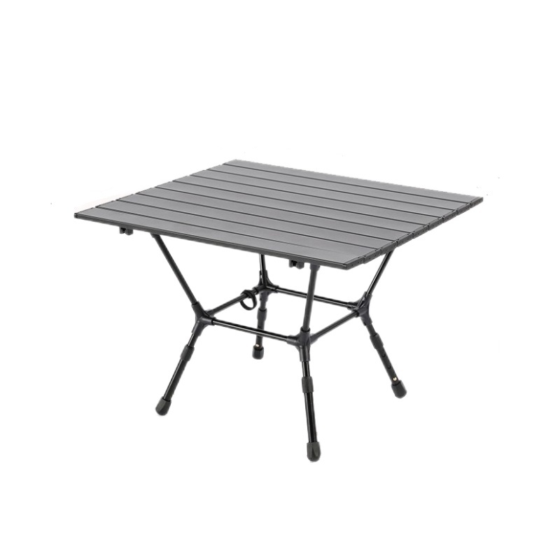 Blackened aluminum alloy square table outdoor camping folding table portable table lightweight picnic camping egg roll table