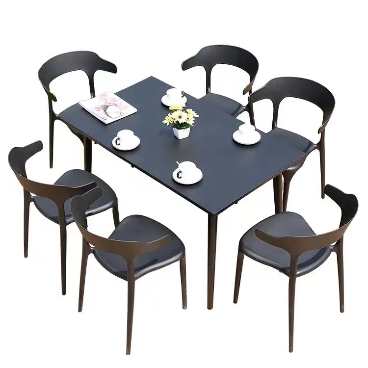 Outdoor simple dining table chairs patio balcony outdoor home dining chairs