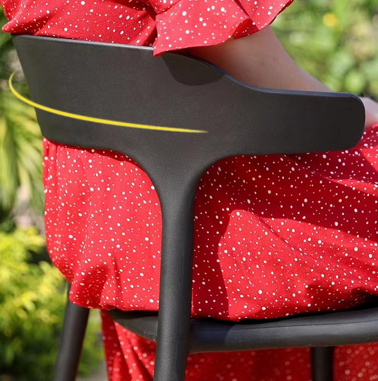 Outdoor simple dining table chairs patio balcony outdoor home dining chairs