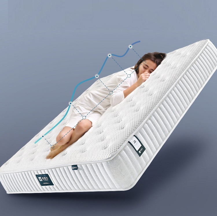 High End 7 Star Hotel Traret latex compression roll mattress ice silk fabric high-end hotel household mattress 1 .8m