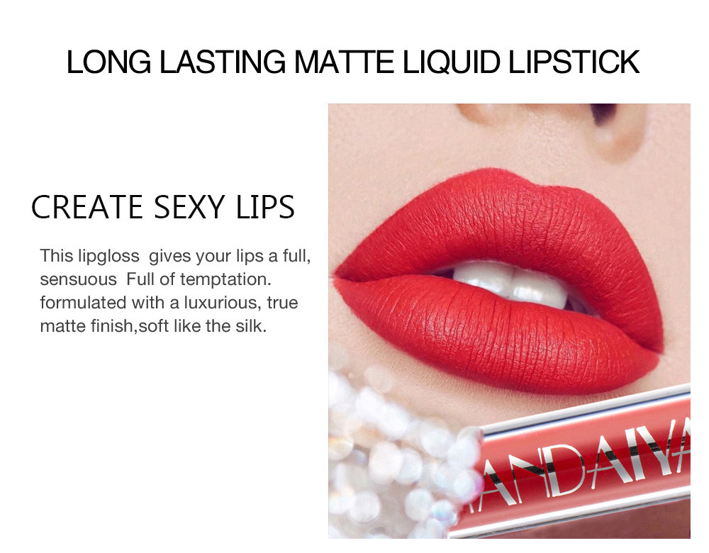Lip glaze is not easy to stick to the cup of liquid lipstick authentic 6 lip gloss lip glaze set