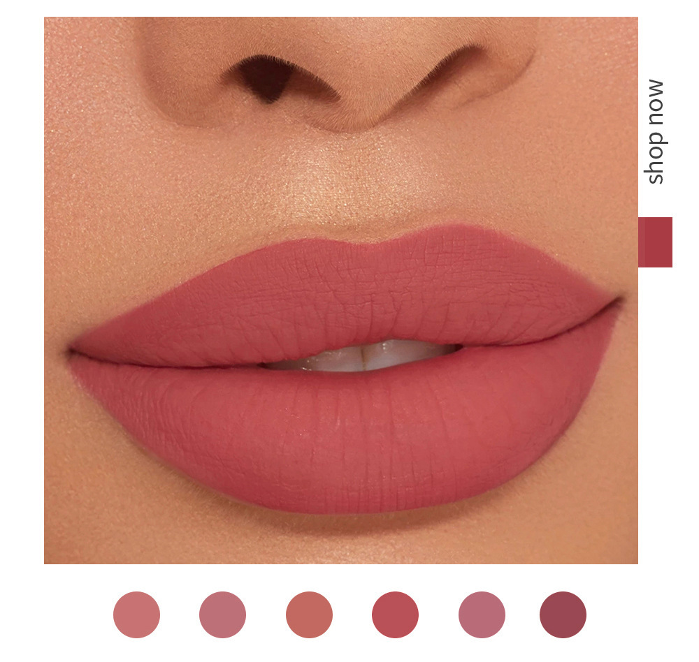 Lip glaze is not easy to stick to the cup of liquid lipstick authentic 6 lip gloss lip glaze set