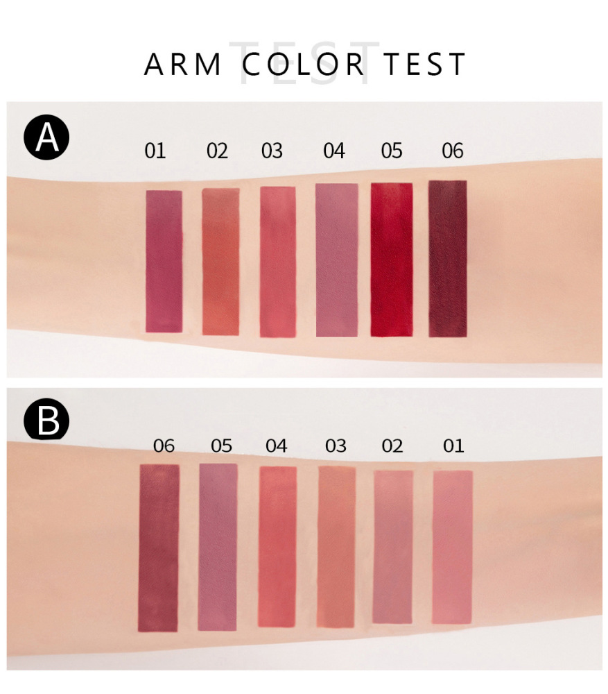 Lip glaze is not easy to stick to the cup of liquid lipstick authentic 6 lip gloss lip glaze set
