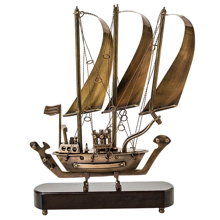 Craft boat, American light luxury, smooth sailing, sailing ornaments, TV cabinet, office study, desktop home accessories