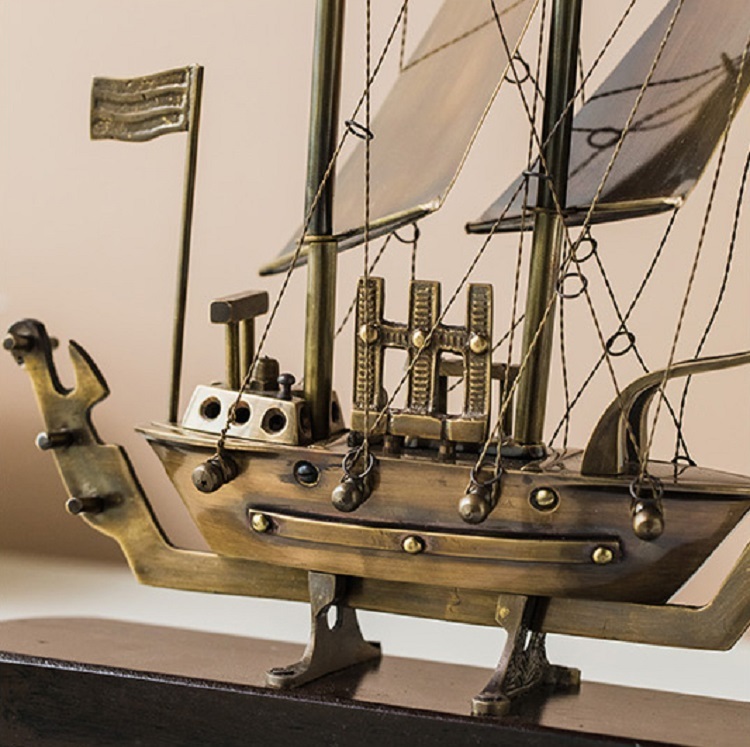 Craft boat, American light luxury, smooth sailing, sailing ornaments, TV cabinet, office study, desktop home accessories