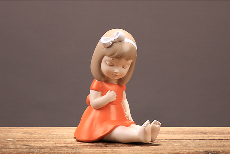 Creative little girl cute ornaments children's room bedroom soft decoration girly heart table decoration women's birthday gift