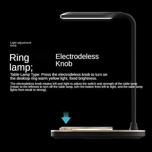 WGNHM Modern Led Office Desk Lamp Wireless Charger Lamp 15w Fast 3 In 1 Wireless Charging for Phone Watch Earphone