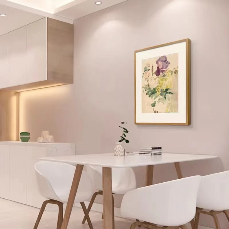 Van Gogh - Cypress Wheat Field Museum-quality replica prints Triptych, modern minimalist restaurant dining room wall painting, entrance painting