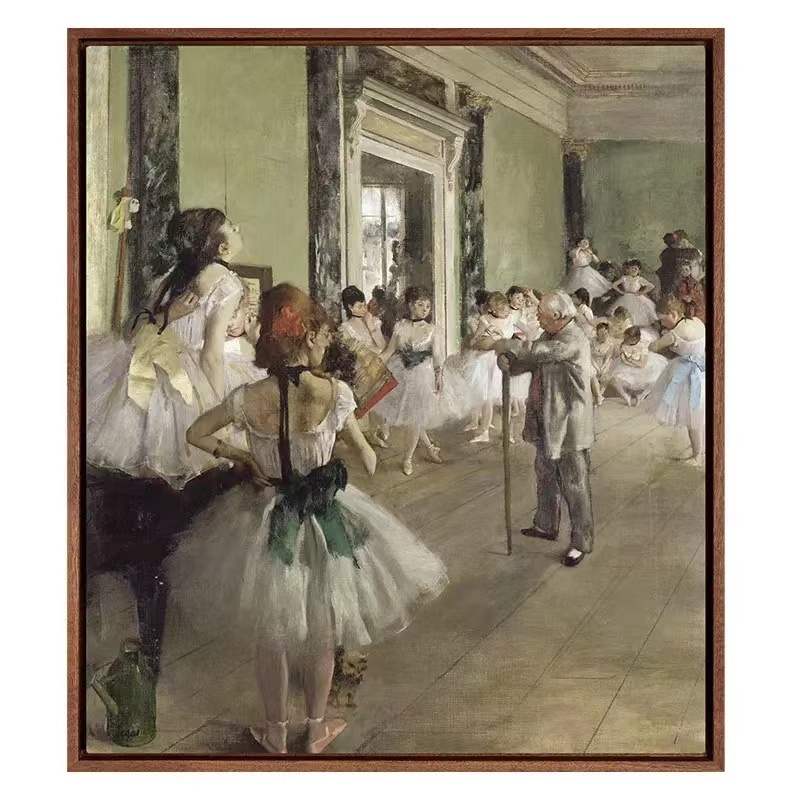 Degas Dance class Museum-level replica prints Modern simple dining room and living room decoration paintingsLight luxury hanging paintings