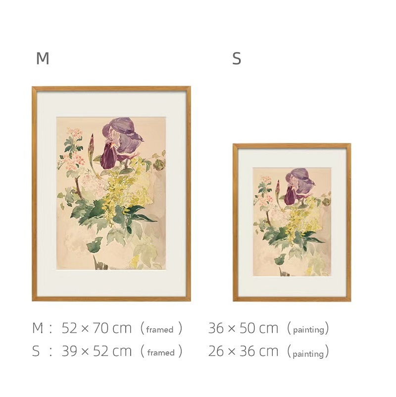 Van Gogh - Cypress Wheat Field Museum-quality replica prints Triptych, modern minimalist restaurant dining room wall painting, entrance painting
