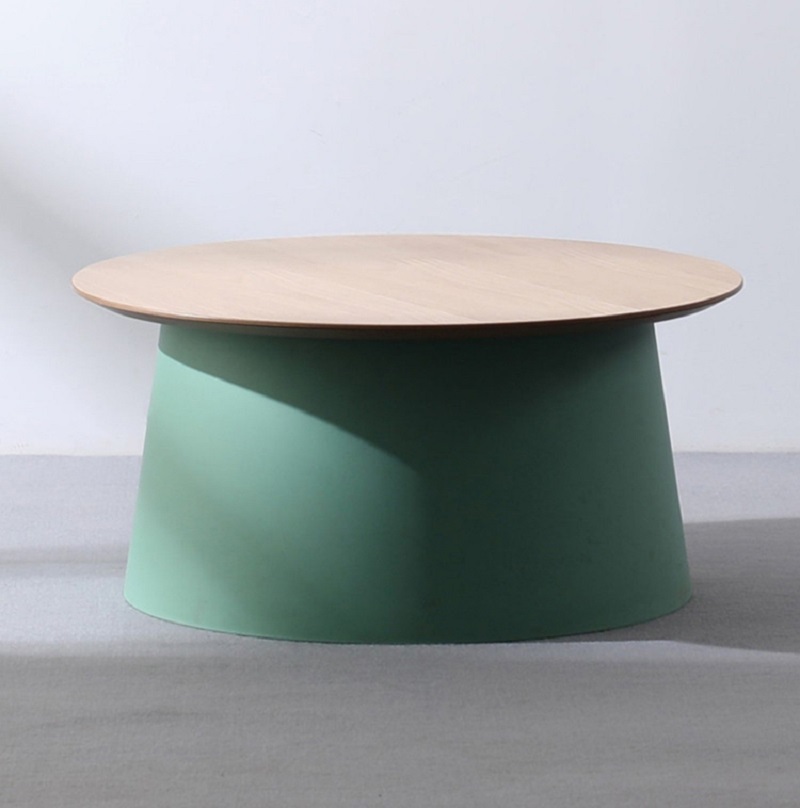 Nordic simple modern round small tea with small living room size round combination bedroom bay window low table therapy furniture