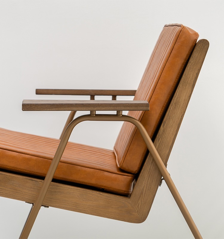 Savakoo American retro single chair home chair simple light luxury sofa café bar back chair