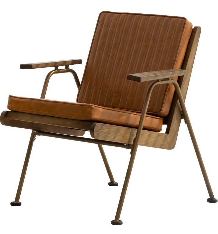 Savakoo American retro single chair home chair simple light luxury sofa café bar back chair