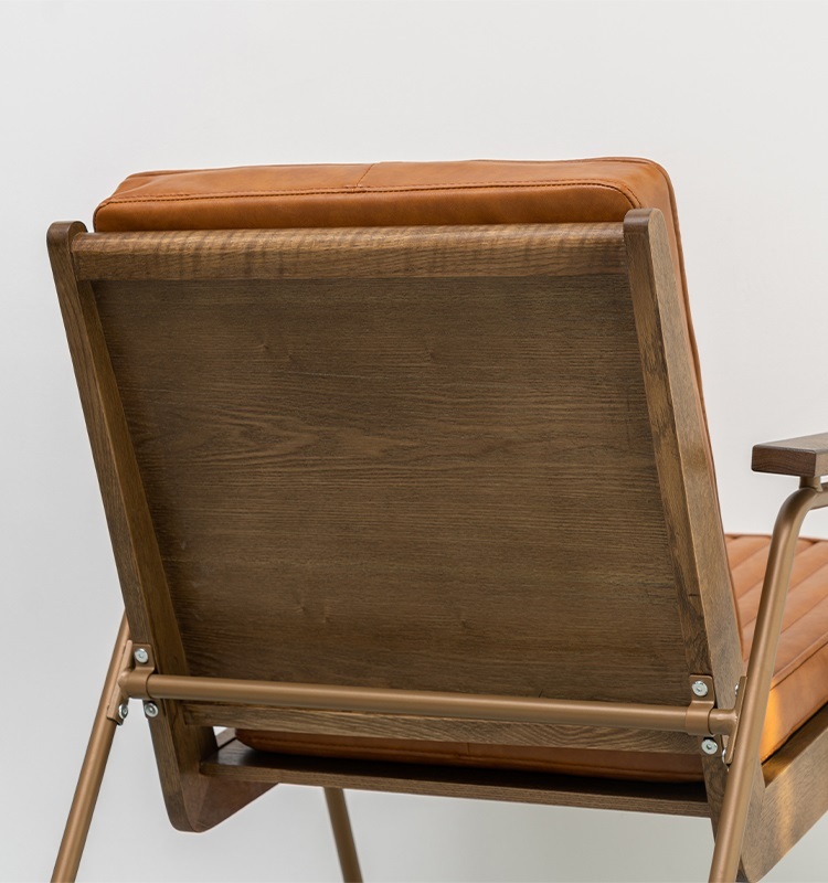 Savakoo American retro single chair home chair simple light luxury sofa café bar back chair