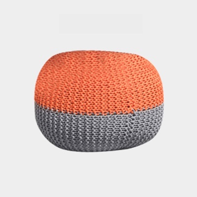 Nordic lazy sofa woolen small round stool creative floor balcony tatami cushion small sofa futon