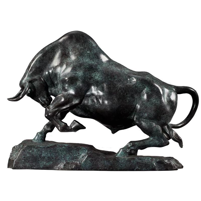 Savakoo Bronze bull sculpture, entryway, office decoration, home ornaments, artwork