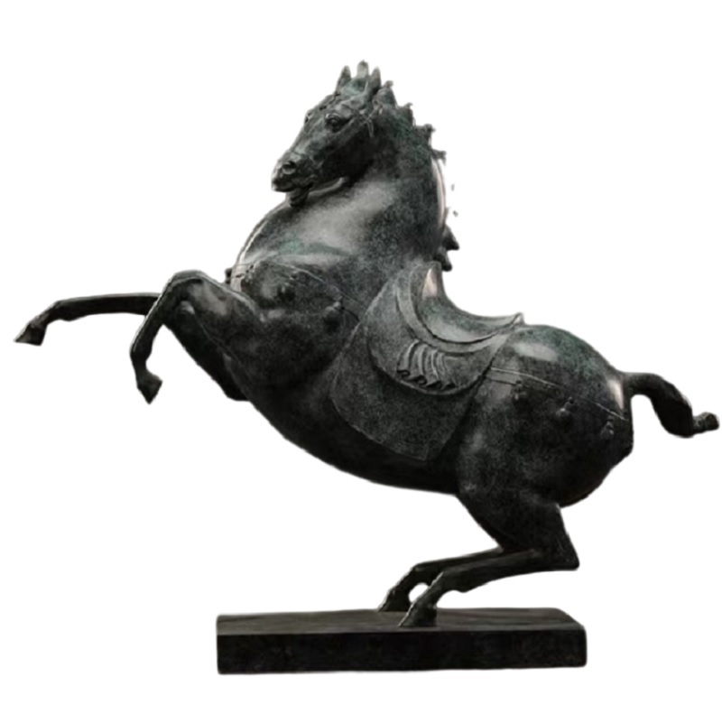 Savakoo Bronze horse sculpture,living room horse ornaments
