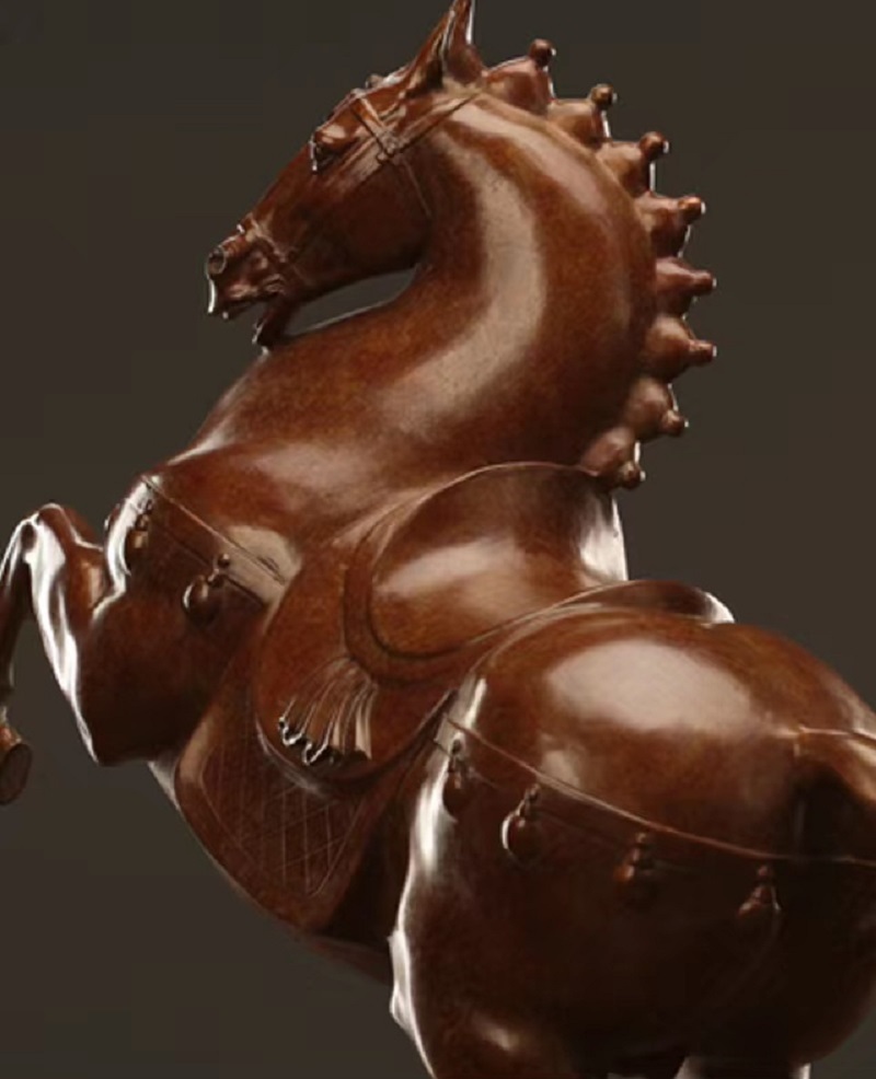 Savakoo Bronze horse sculpture,living room horse ornaments