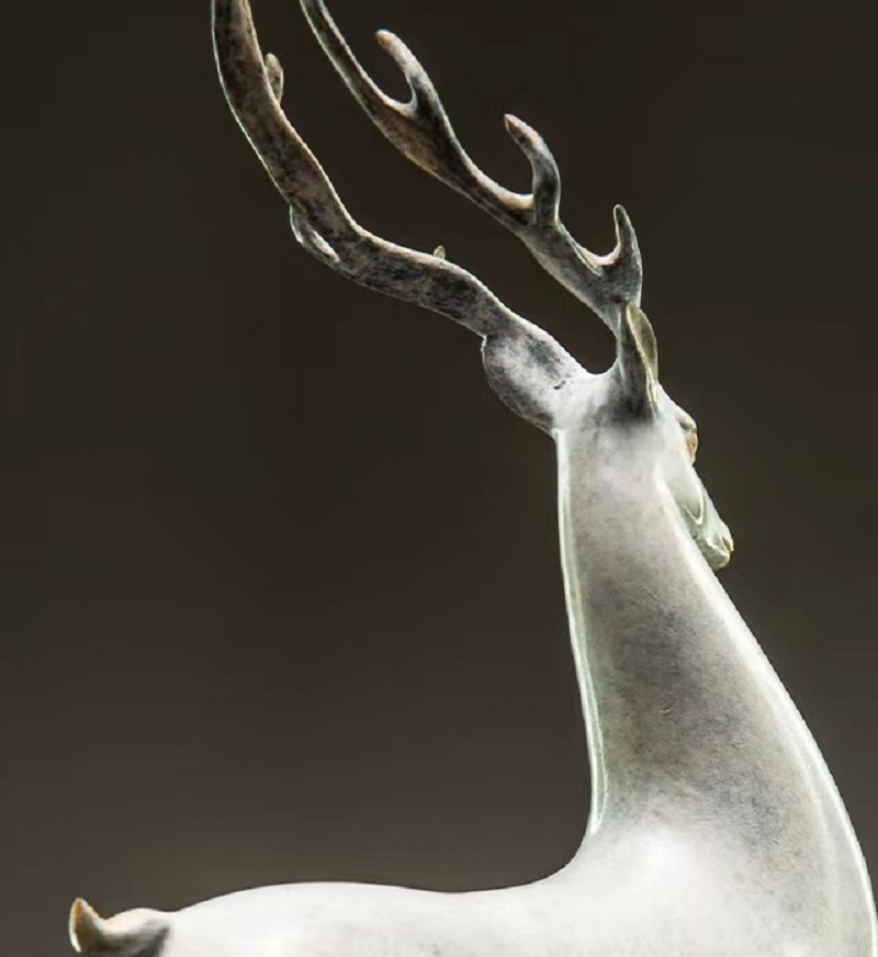 Savakoo Bronze nine-colored deer sculpture ornaments