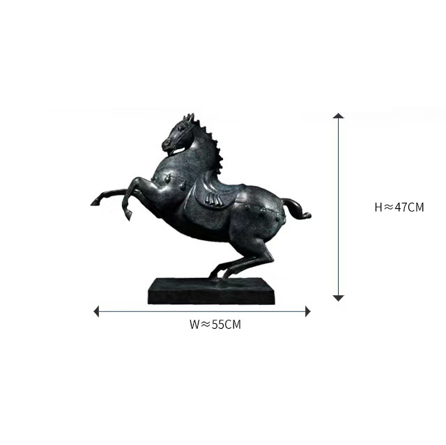 Savakoo Bronze horse sculpture,living room horse ornaments