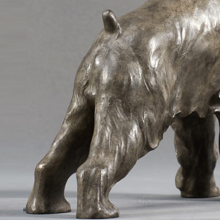 Savakoo Bronze dog Sherina sculpture,children's room ornaments